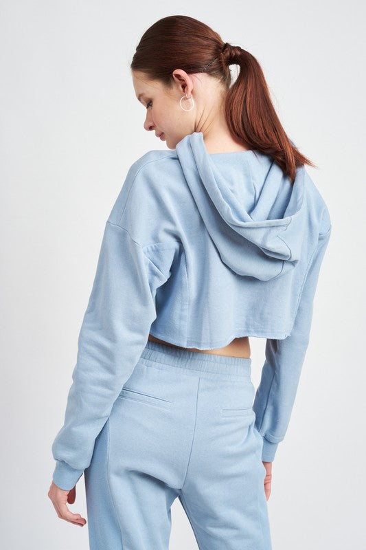 Sunny Cropped Hoodie