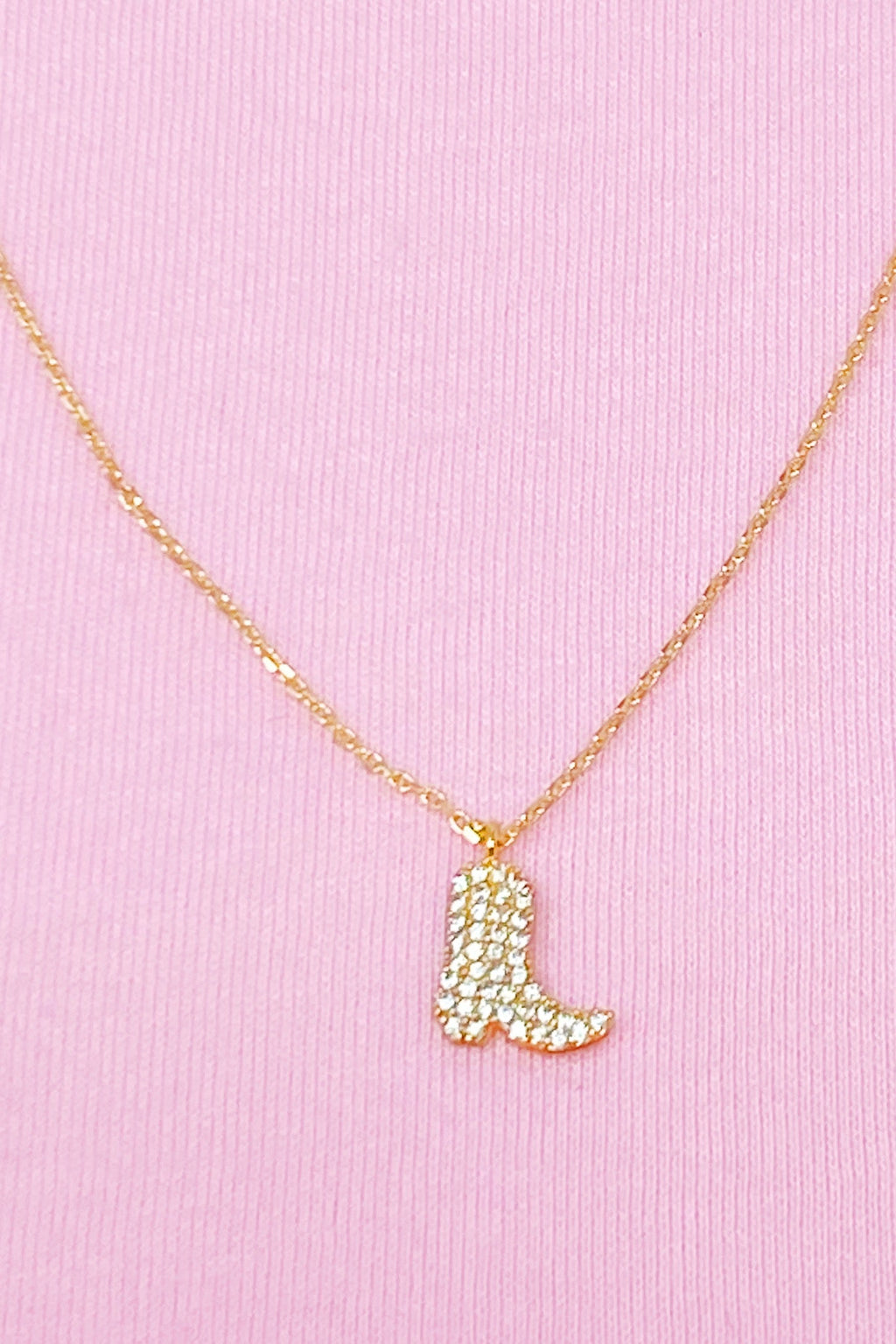 Glam Cowgirl Boot Necklace