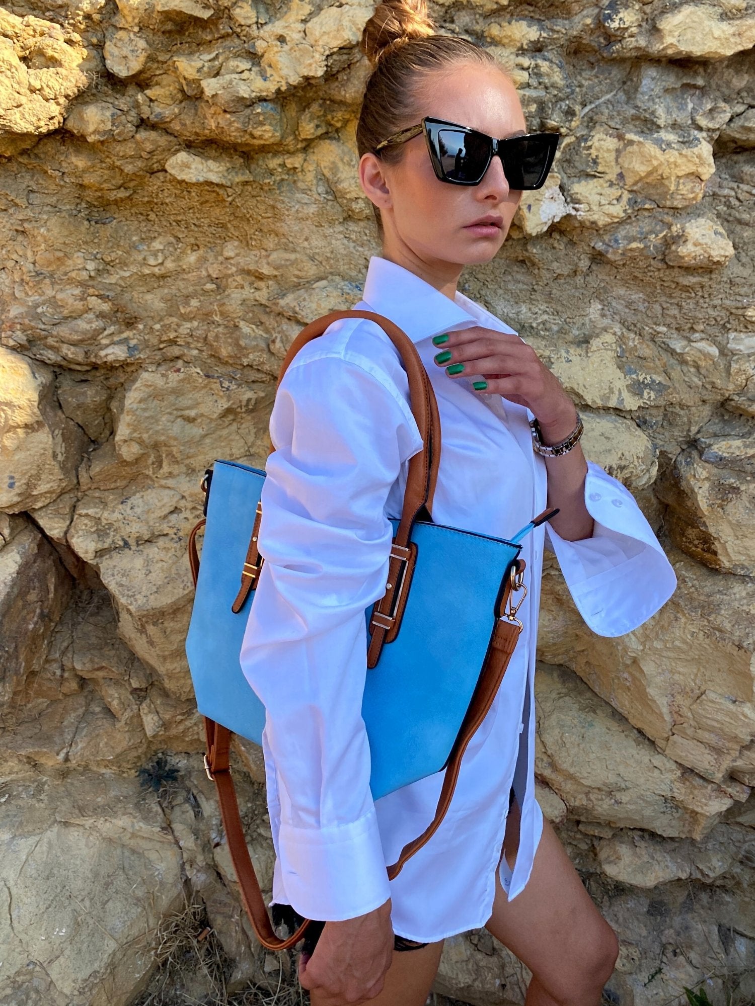 Blue Elegance Tote Bag
