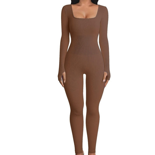 Aura Thermal Long-Sleeve Yoga Jumpsuit