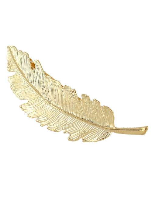 Feather Metal Hair Clips