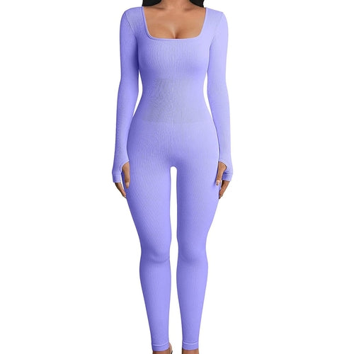 Aura Thermal Long-Sleeve Yoga Jumpsuit