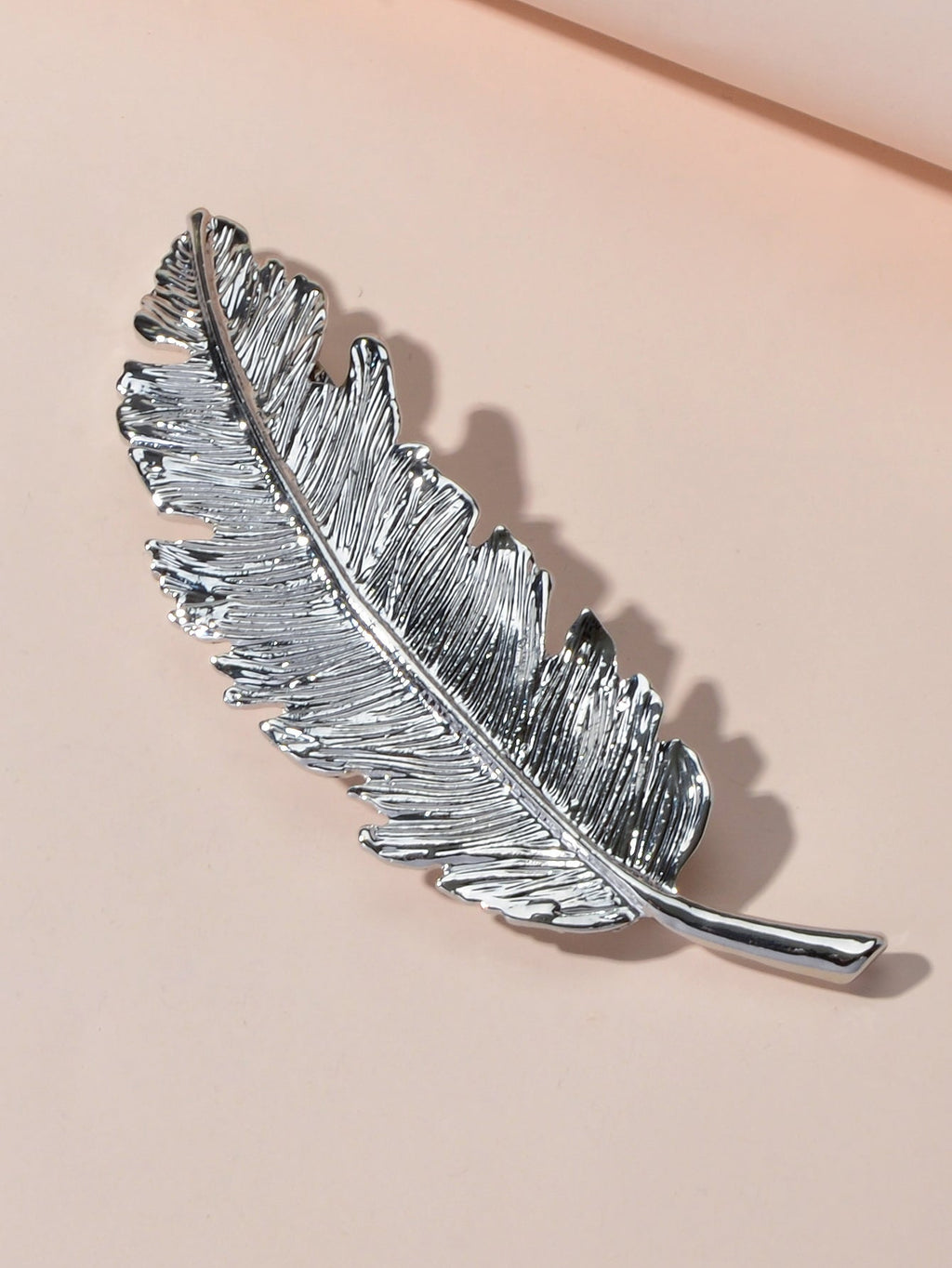 Feather Metal Hair Clips