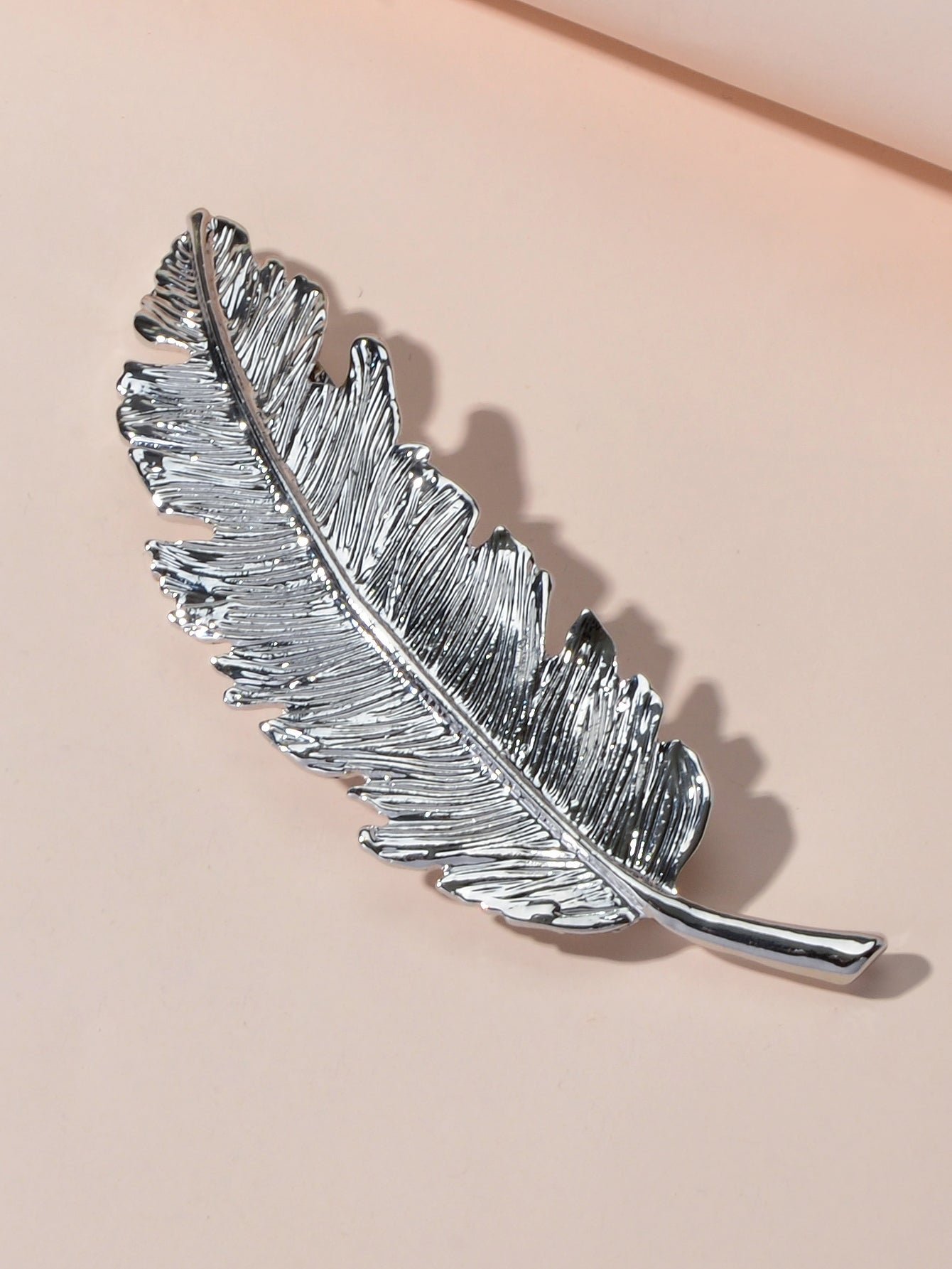 Feather Metal Hair Clips