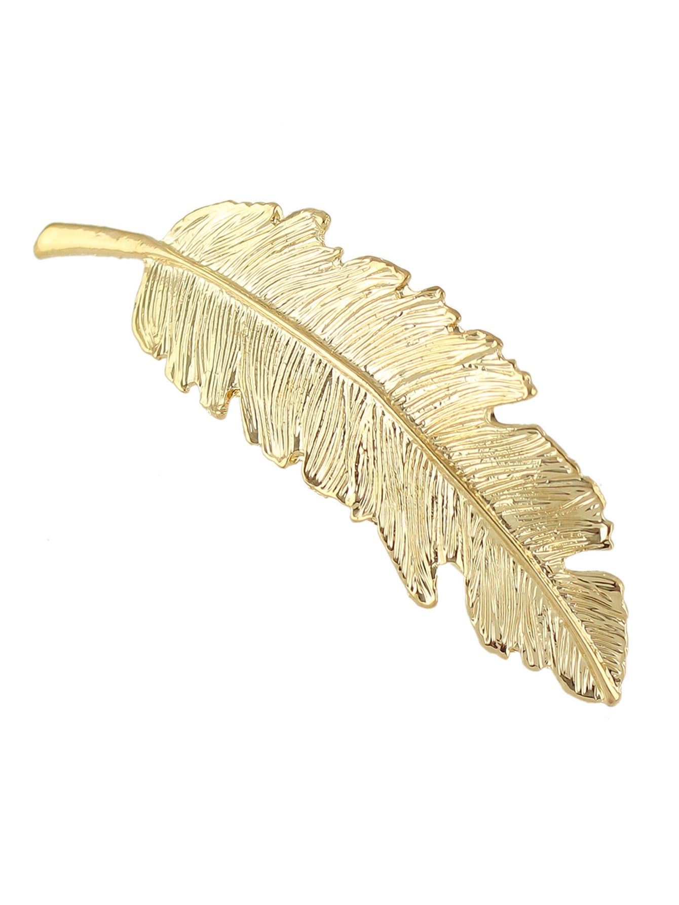 Feather Metal Hair Clips