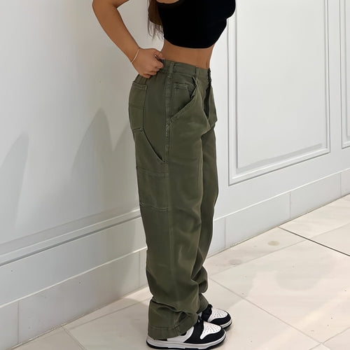 CargoMuse High-Waist Straight Utility Jeans