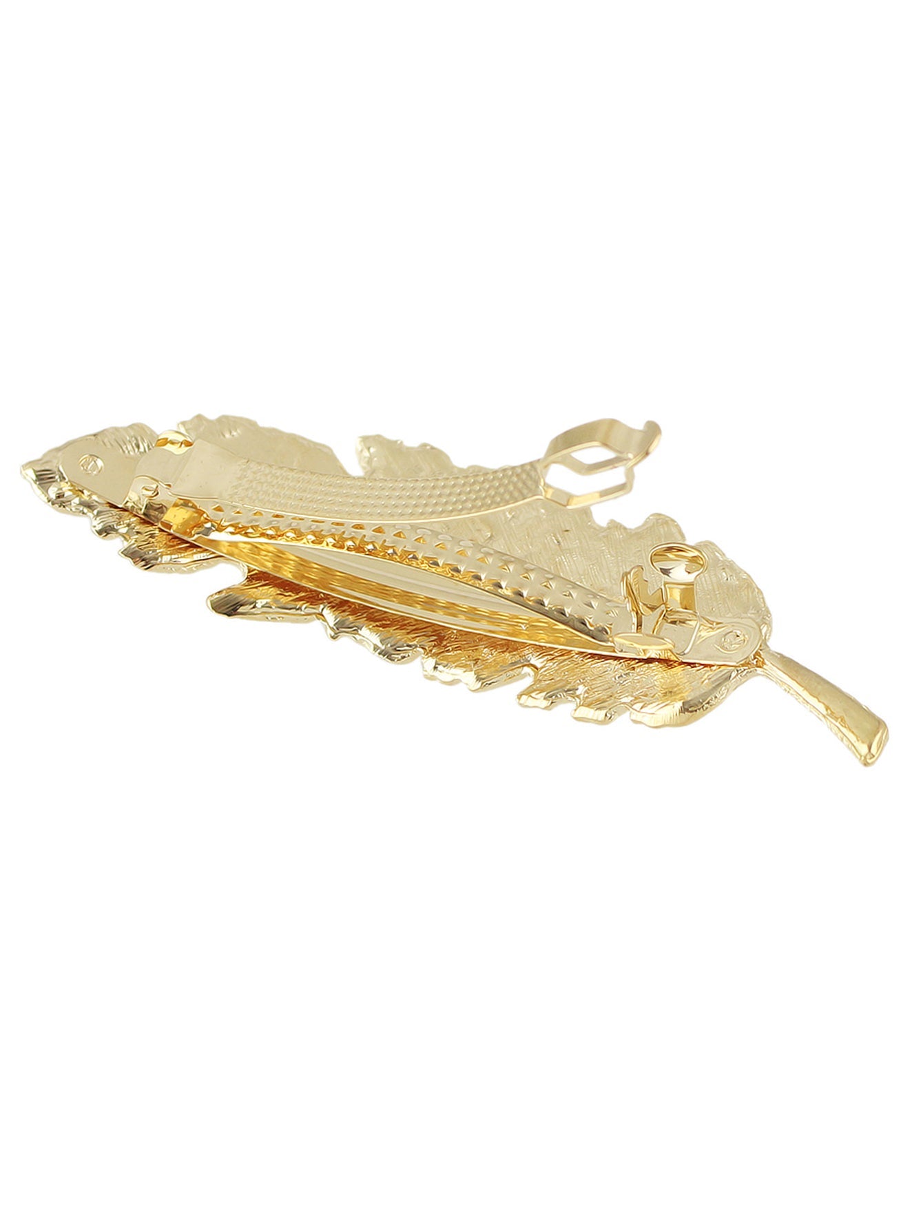 Feather Metal Hair Clips