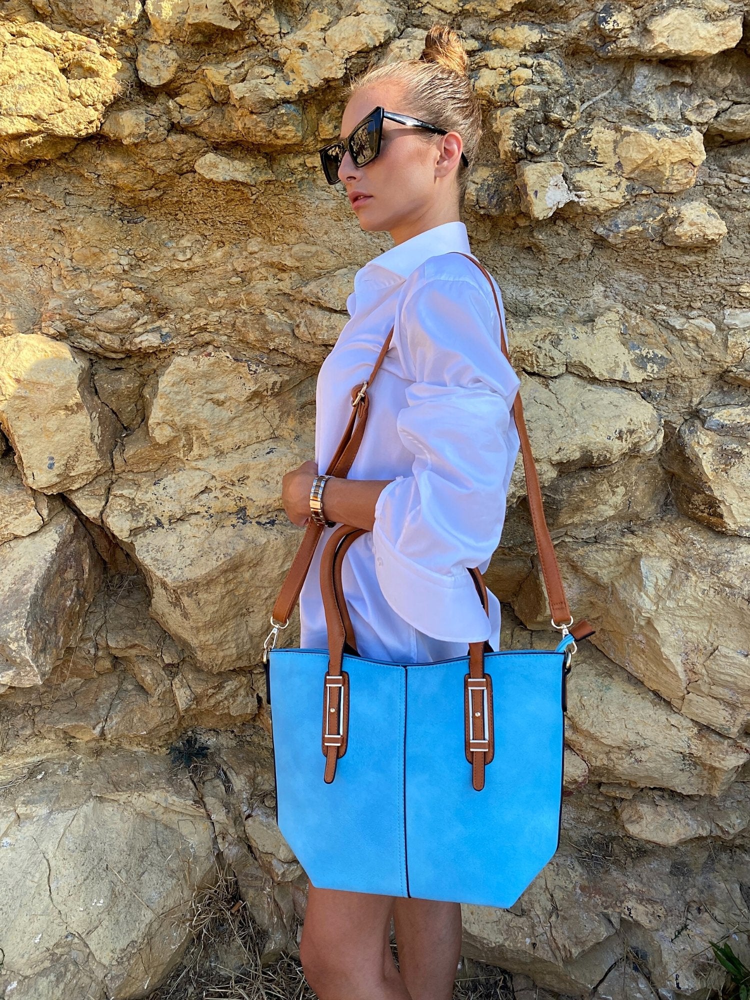 Blue Elegance Tote Bag