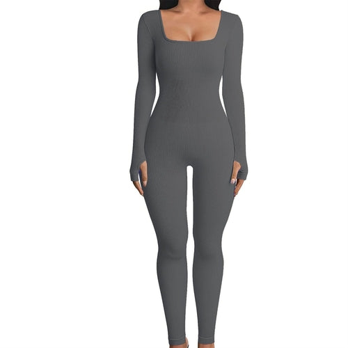 Aura Thermal Long-Sleeve Yoga Jumpsuit