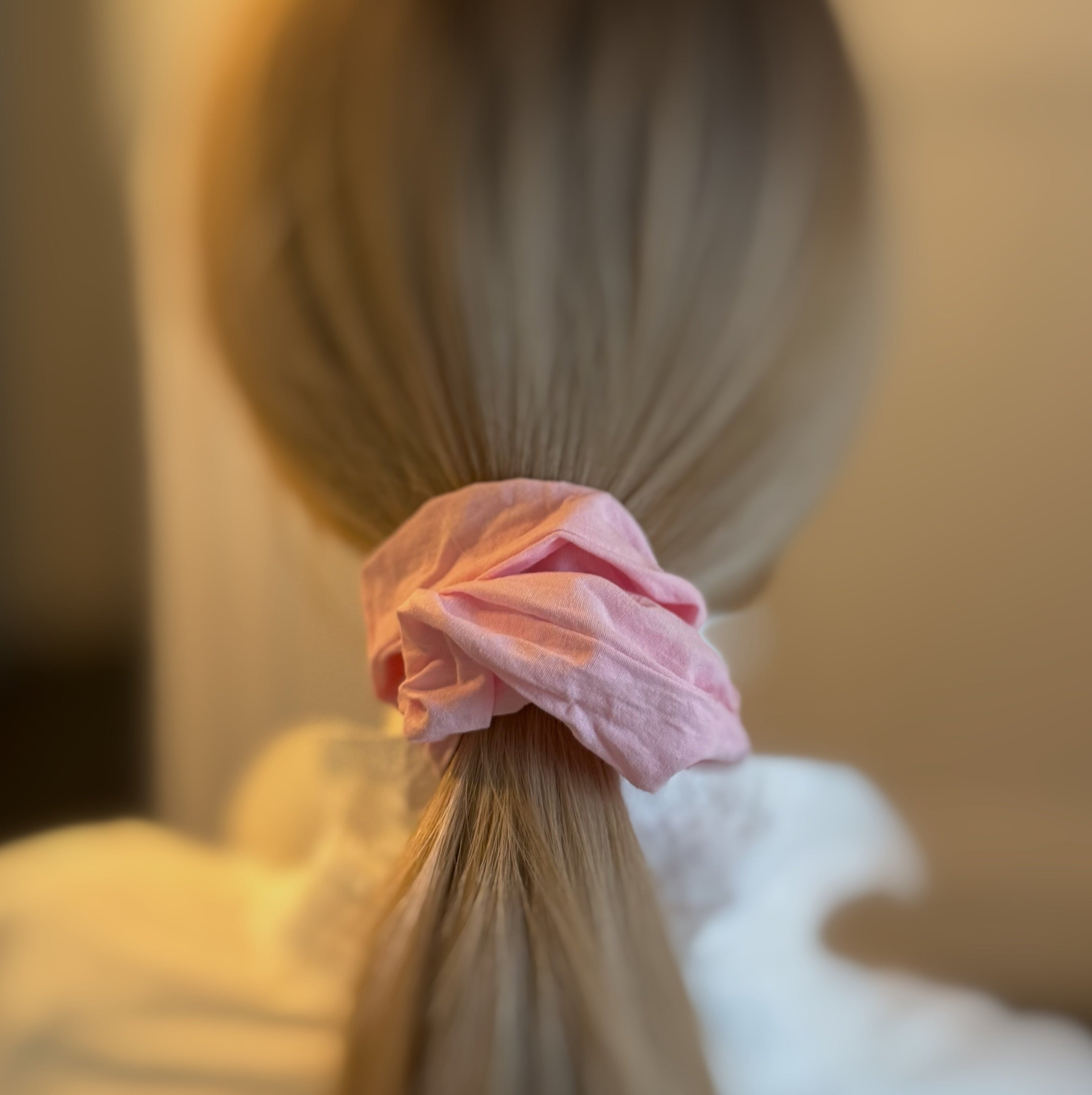 Checkered Duo Hair Scrunchie Set