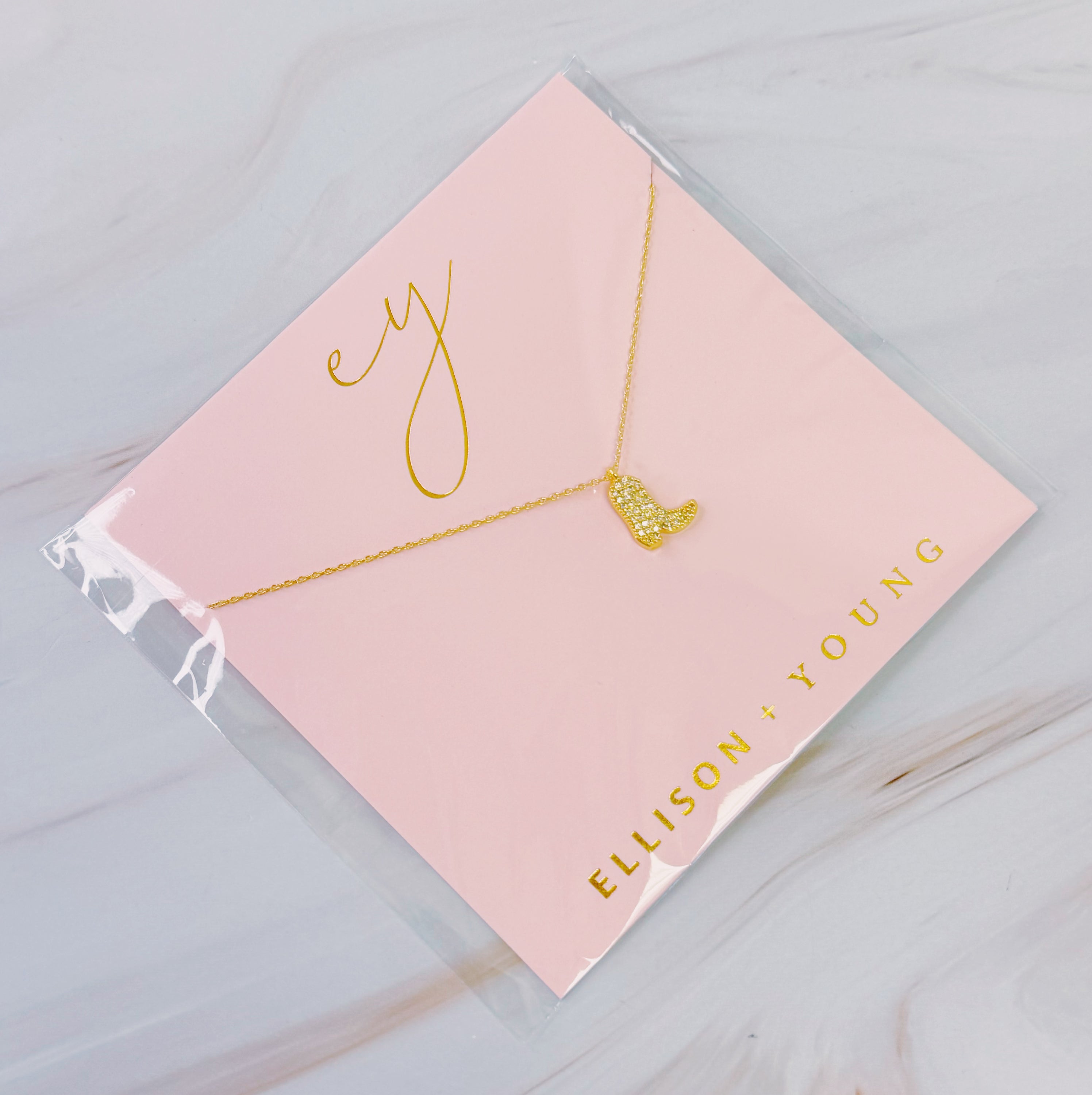 Glam Cowgirl Boot Necklace