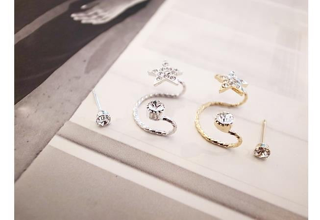 Star Stud & Clip Earring