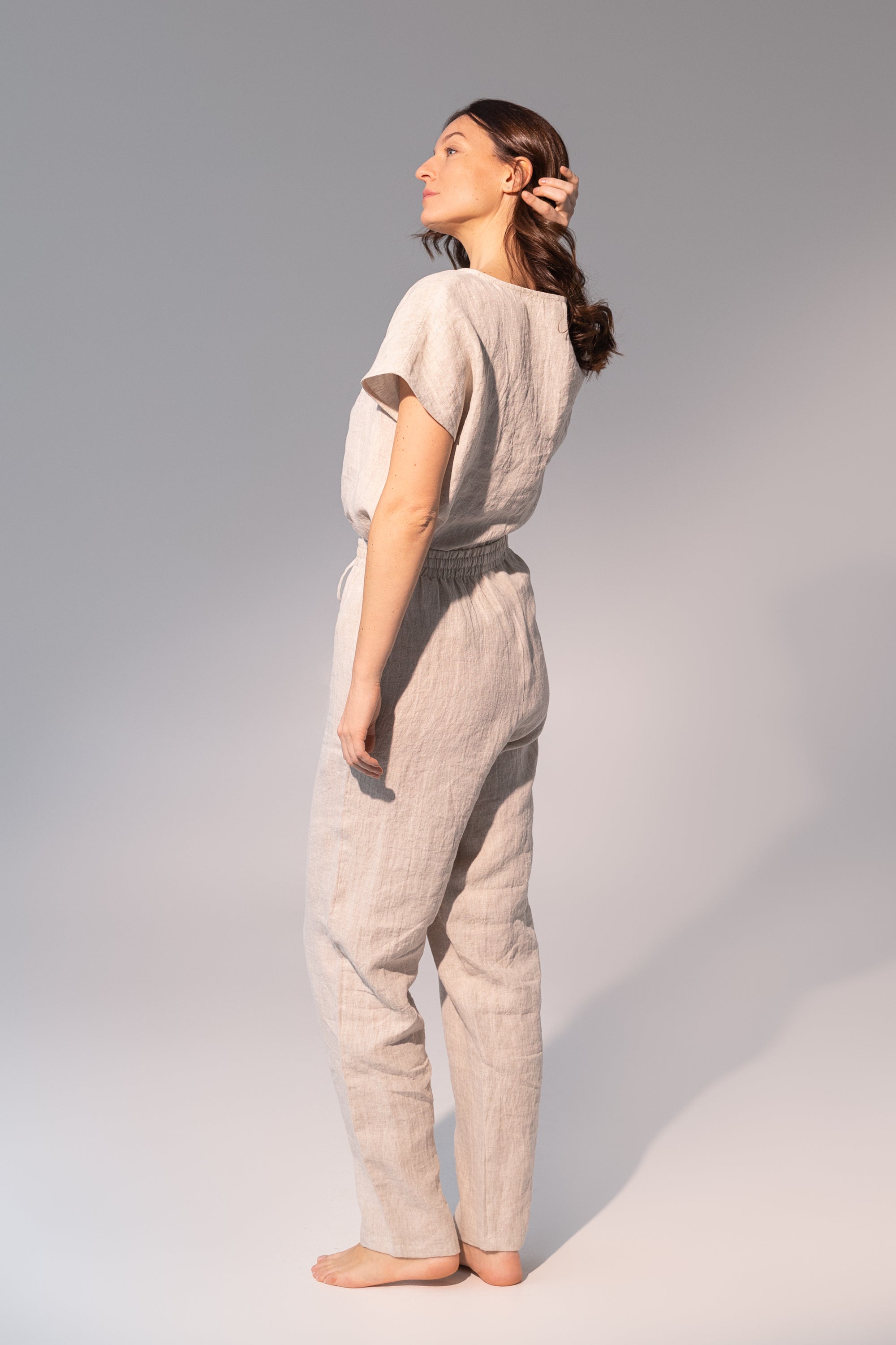 Pure Light Linen Set - Essential Natural Loungewear