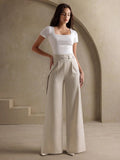 Slim Fit High-Waist Loose Droop Casual Pants