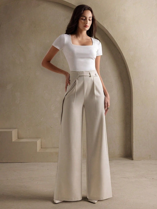 Slim Fit High-Waist Loose Droop Casual Pants