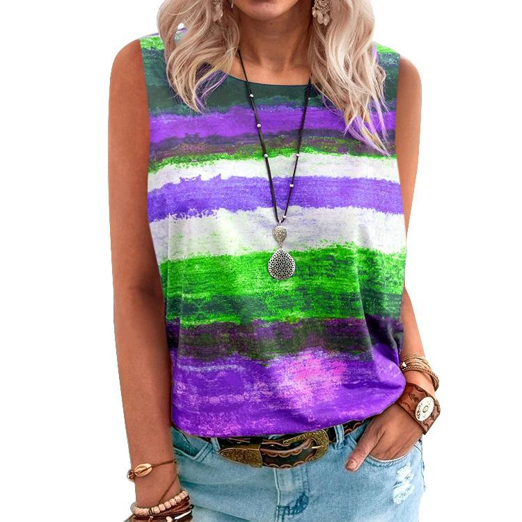 Sunset Fade Performance Tank - Gradient Contrast Active Top