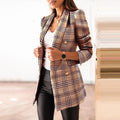 Moderne Heritage Blazer - Tailored Double-Breasted Print Jacket