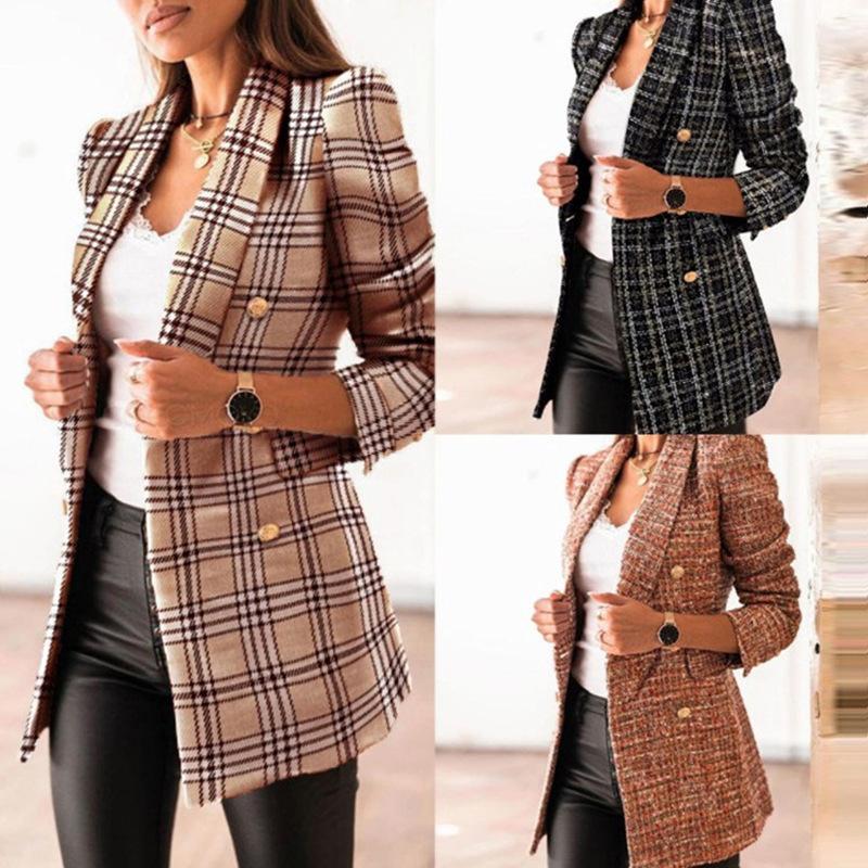 Moderne Heritage Blazer - Tailored Double-Breasted Print Jacket