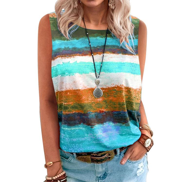 Sunset Fade Performance Tank - Gradient Contrast Active Top