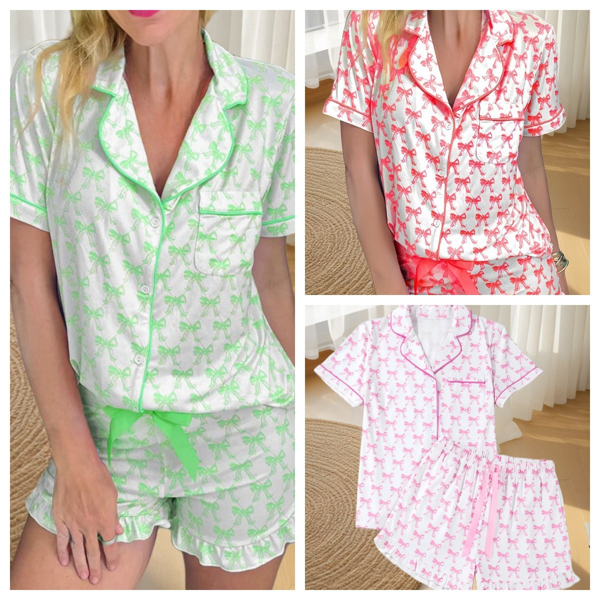 Adeline Bow Lingerie Set - Personalized Chic Sleepwear