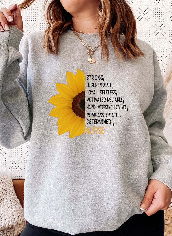 Sunflower Nurse Sweatshirt