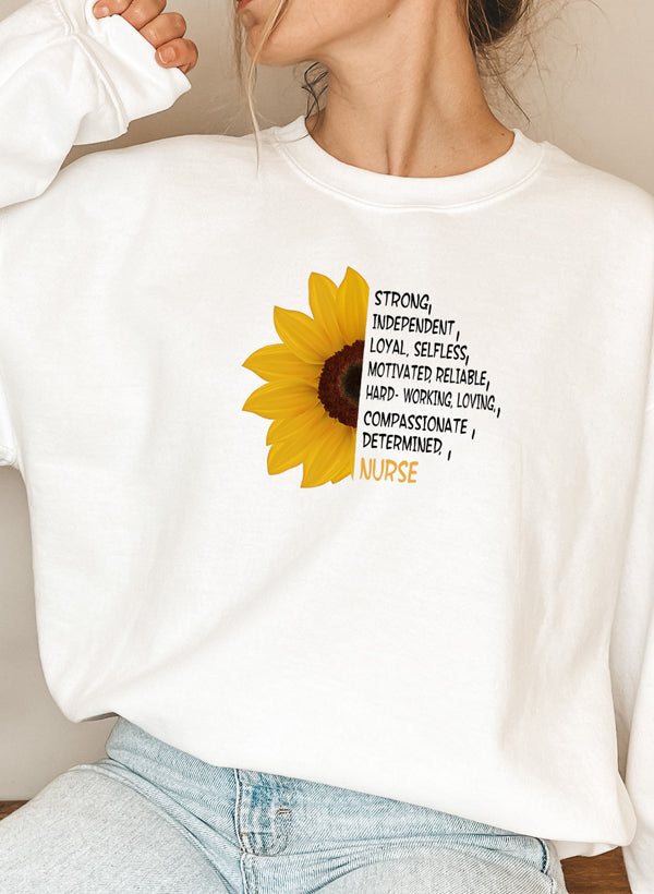 Sunflower Nurse Sweatshirt