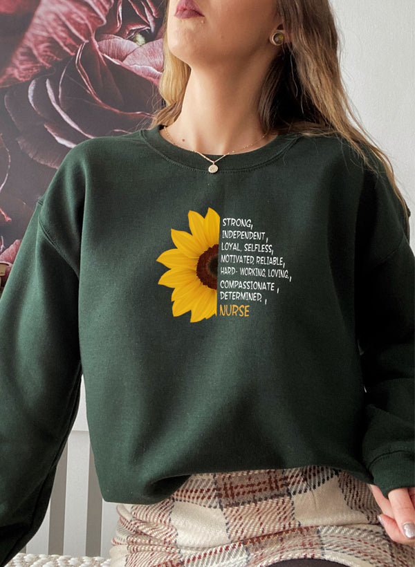 Sunflower Nurse Sweatshirt