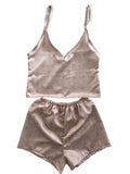 Milana Rose Silk Set - Elegant Satin Sleepwear
