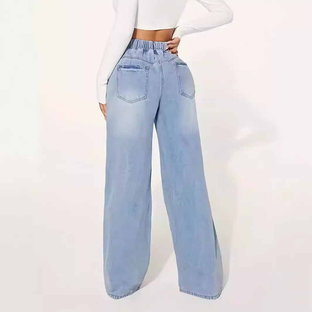 Edition 25 High-Waist Drawstring Wide-Leg Jeans