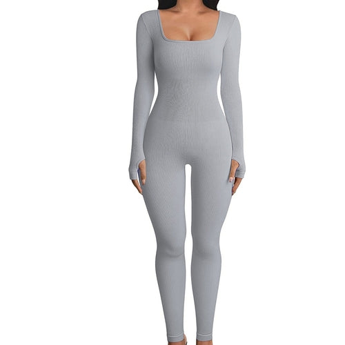 Aura Thermal Long-Sleeve Yoga Jumpsuit