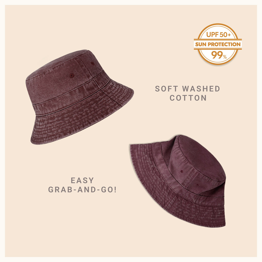 Classic Cotton Bucket Hat – Lightweight Summer Sun Hat for Women