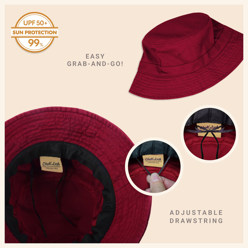 Classic Cotton Bucket Hat – Lightweight Summer Sun Hat for Women