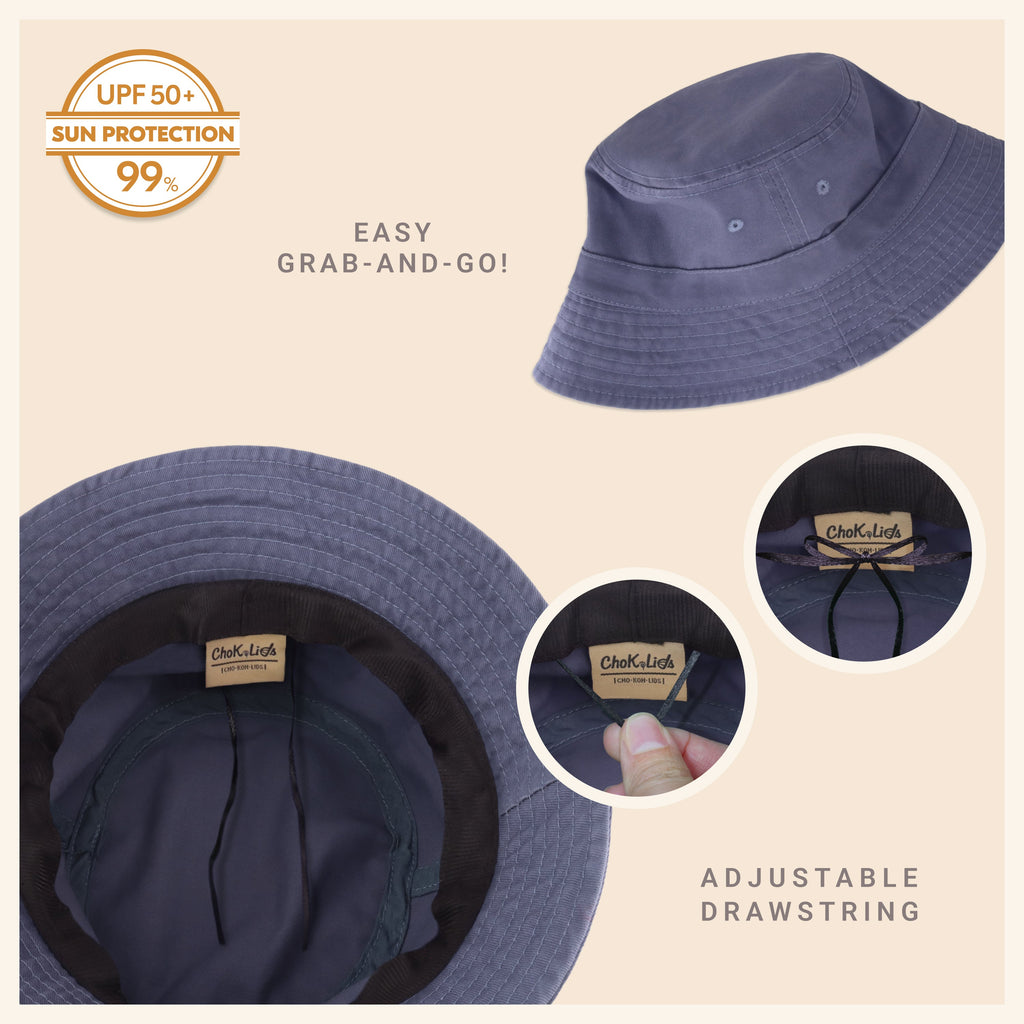 Classic Cotton Bucket Hat – Lightweight Summer Sun Hat for Women
