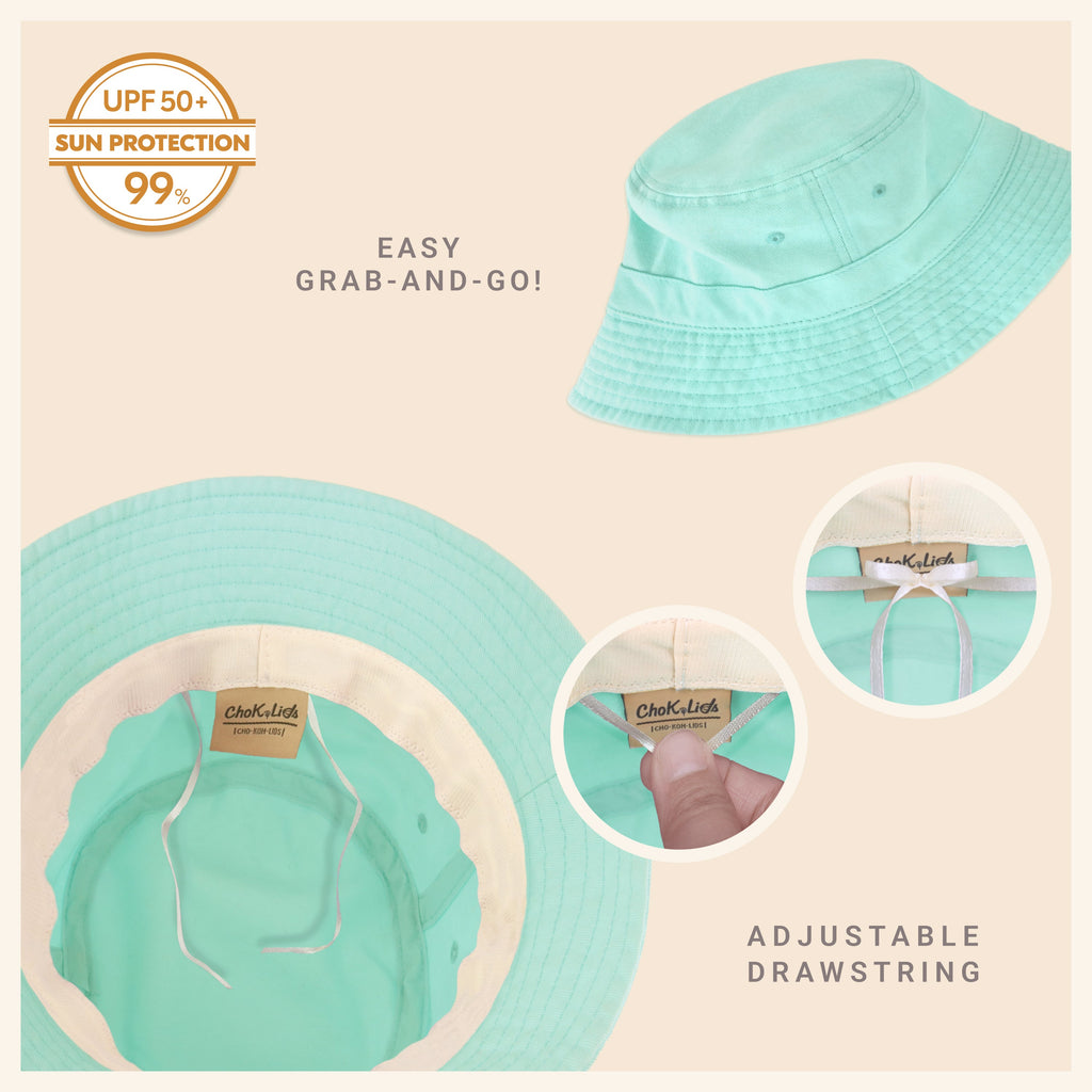 Classic Cotton Bucket Hat – Lightweight Summer Sun Hat for Women