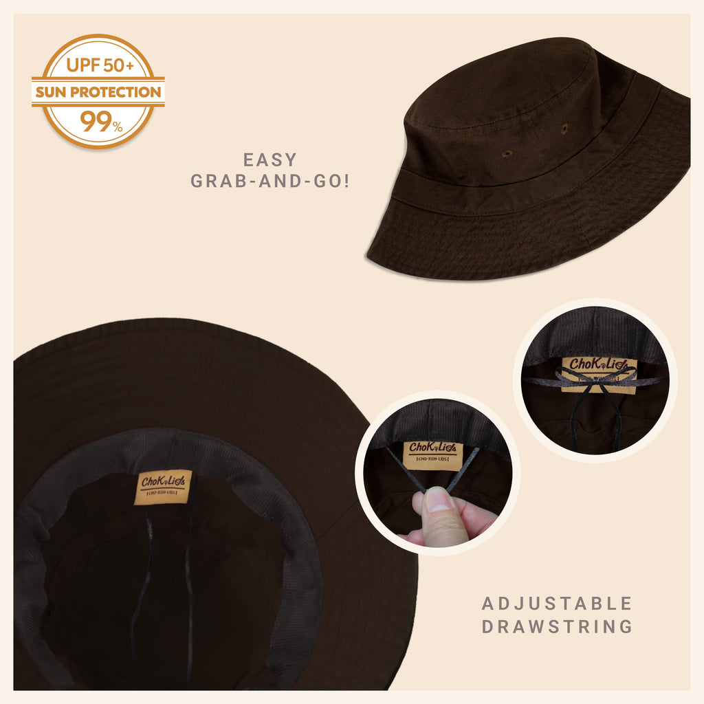 Classic Cotton Bucket Hat – Lightweight Summer Sun Hat for Women