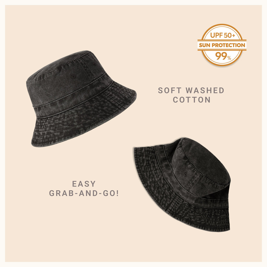 Classic Cotton Bucket Hat – Lightweight Summer Sun Hat for Women