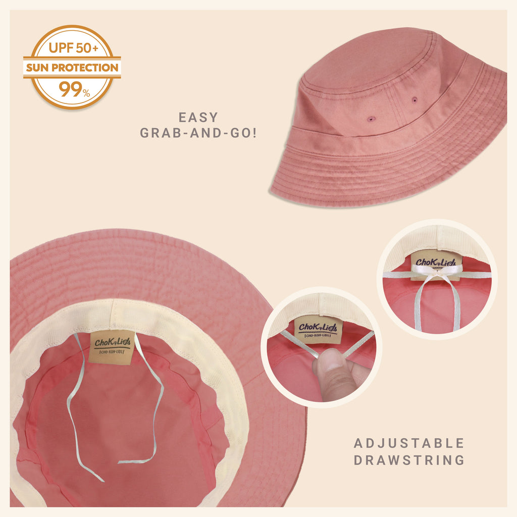 Classic Cotton Bucket Hat – Lightweight Summer Sun Hat for Women