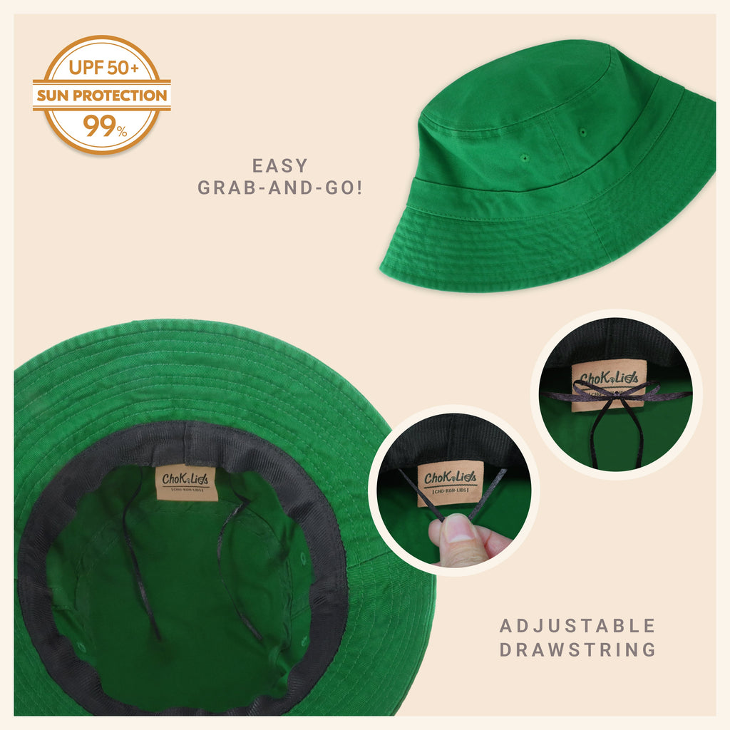 Classic Cotton Bucket Hat – Lightweight Summer Sun Hat for Women