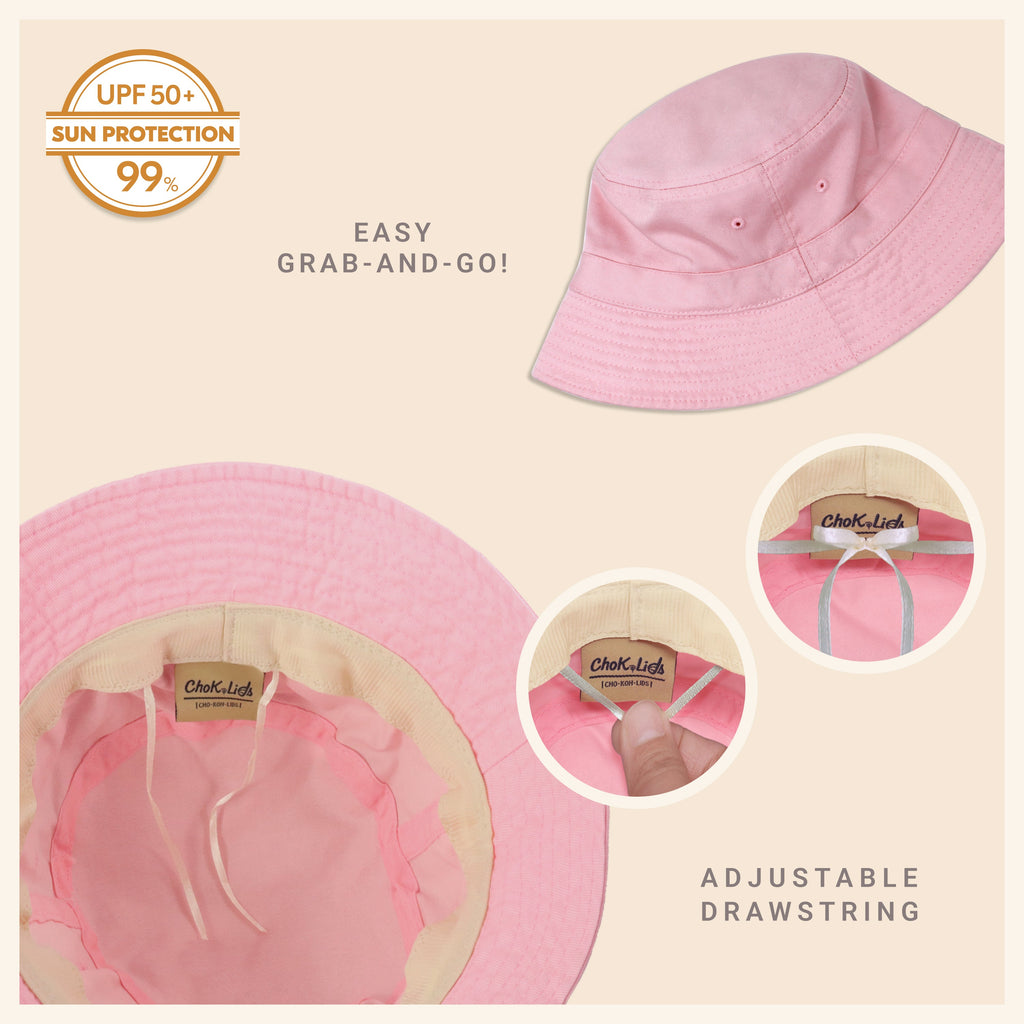 Classic Cotton Bucket Hat – Lightweight Summer Sun Hat for Women