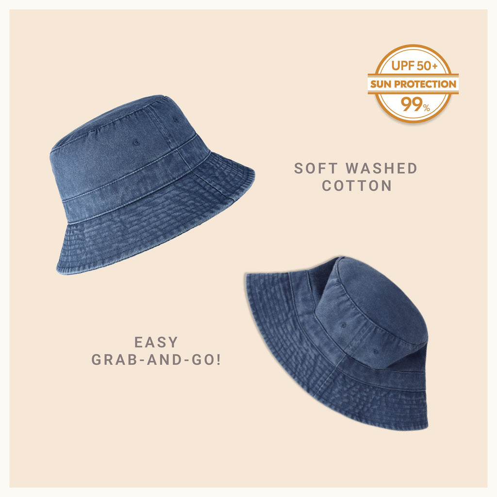 Classic Cotton Bucket Hat – Lightweight Summer Sun Hat for Women