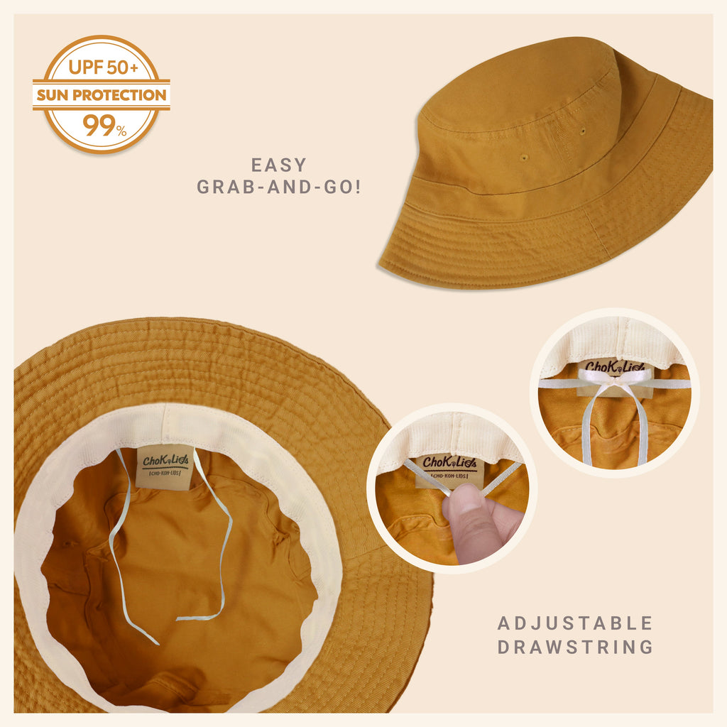 Classic Cotton Bucket Hat – Lightweight Summer Sun Hat for Women