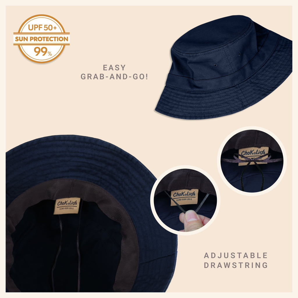 Classic Cotton Bucket Hat – Lightweight Summer Sun Hat for Women