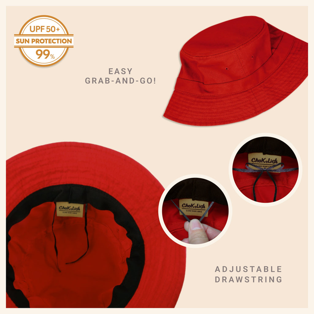 Classic Cotton Bucket Hat – Lightweight Summer Sun Hat for Women
