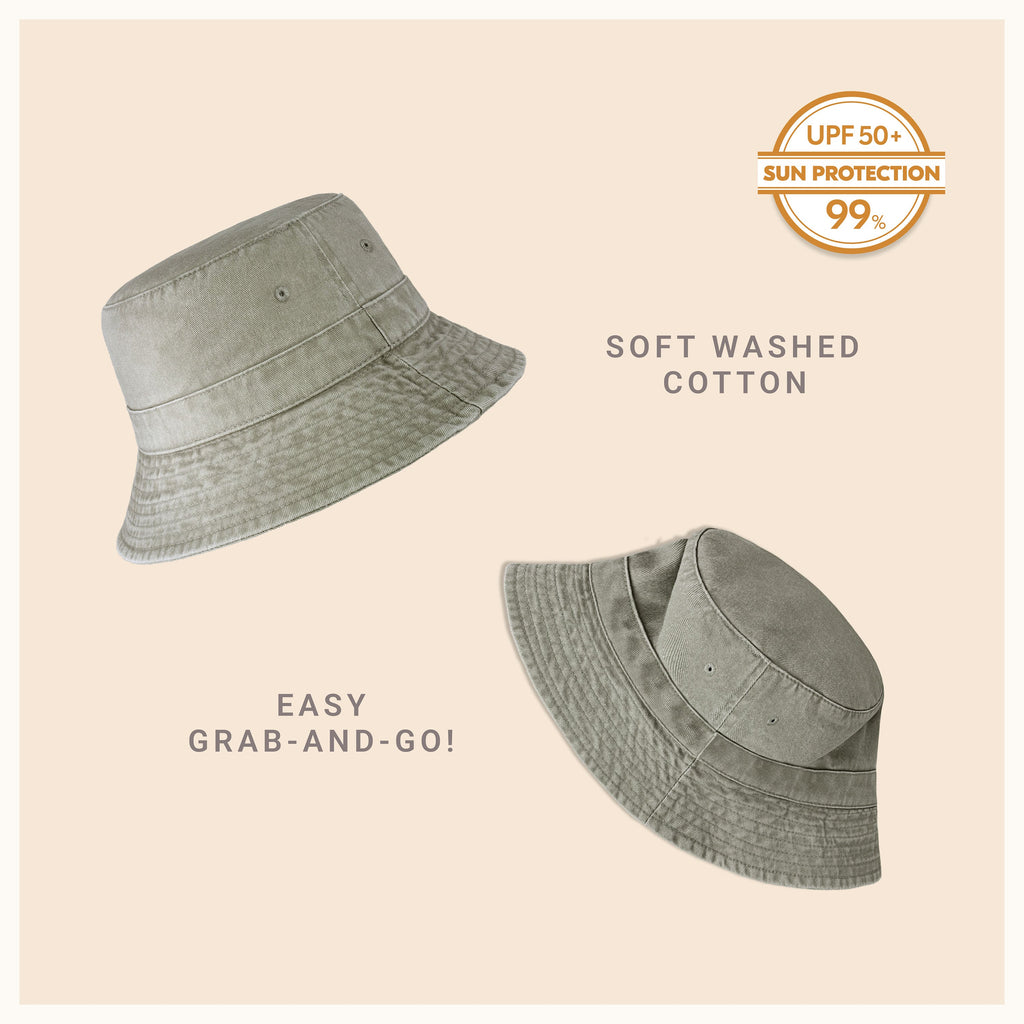 Classic Cotton Bucket Hat – Lightweight Summer Sun Hat for Women
