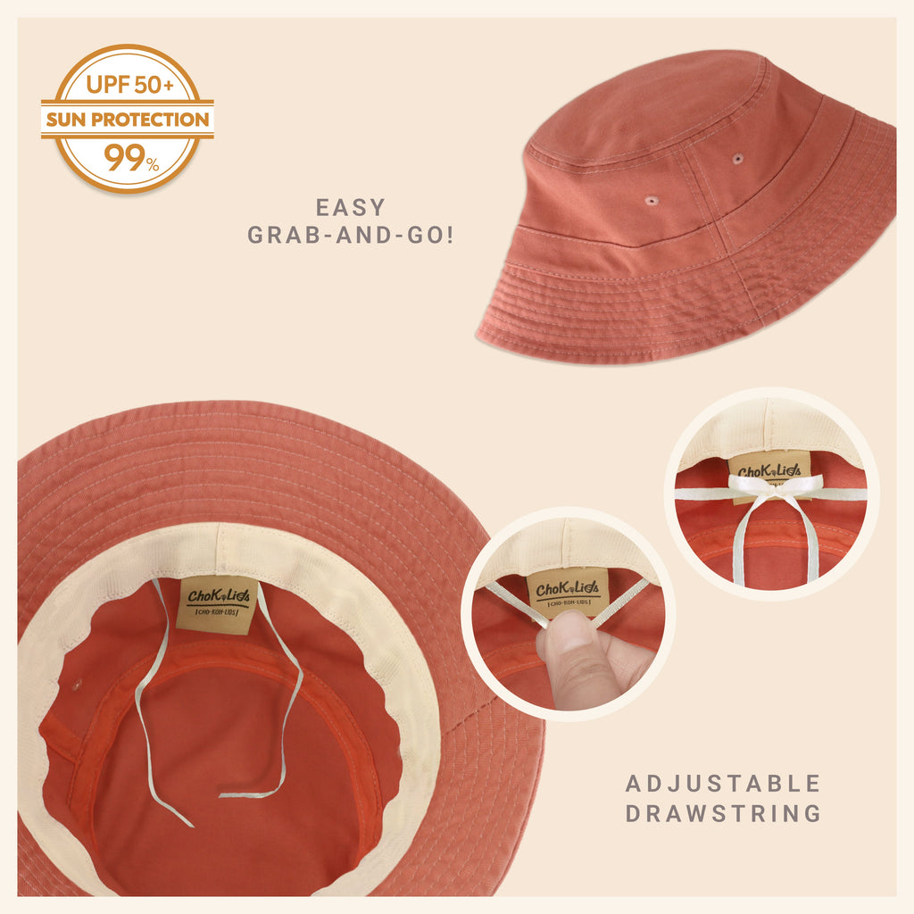 Classic Cotton Bucket Hat – Lightweight Summer Sun Hat for Women