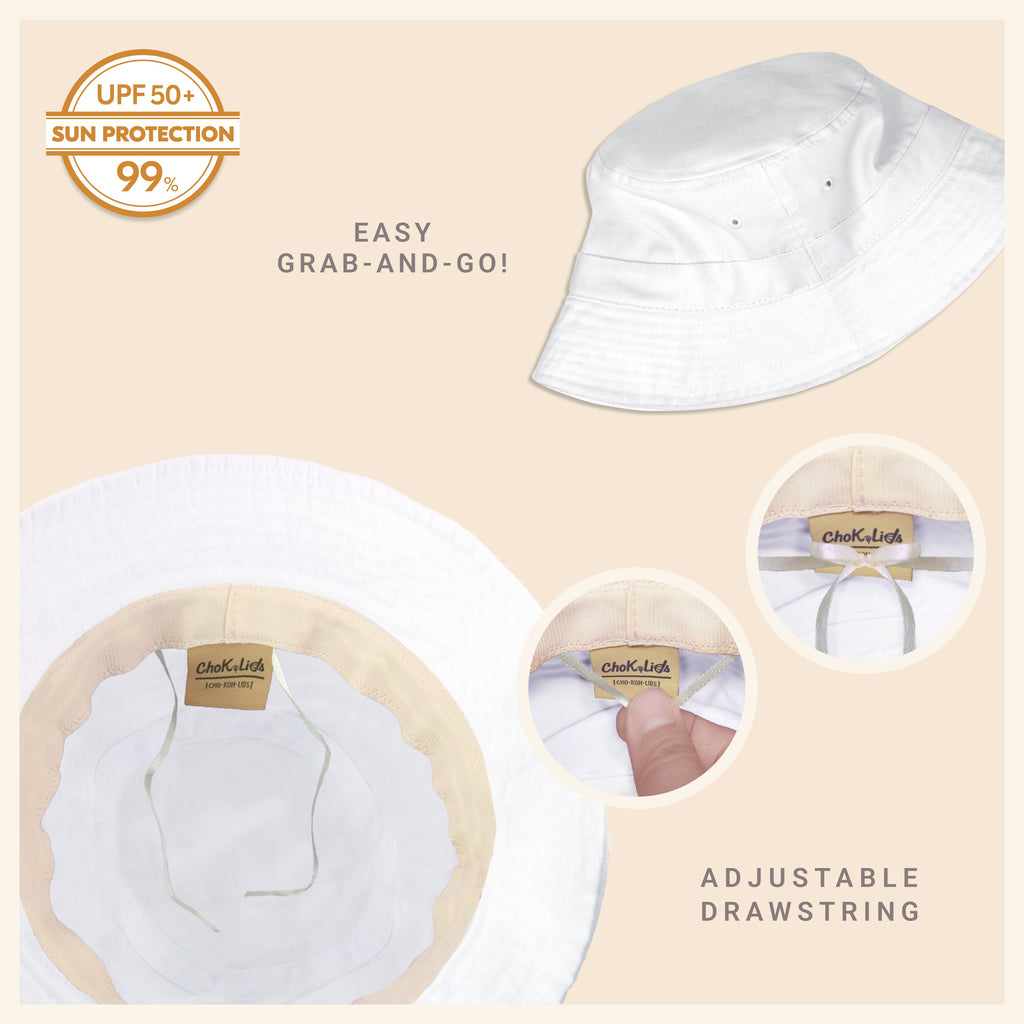 Classic Cotton Bucket Hat – Lightweight Summer Sun Hat for Women