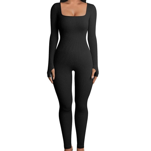 Aura Thermal Long-Sleeve Yoga Jumpsuit
