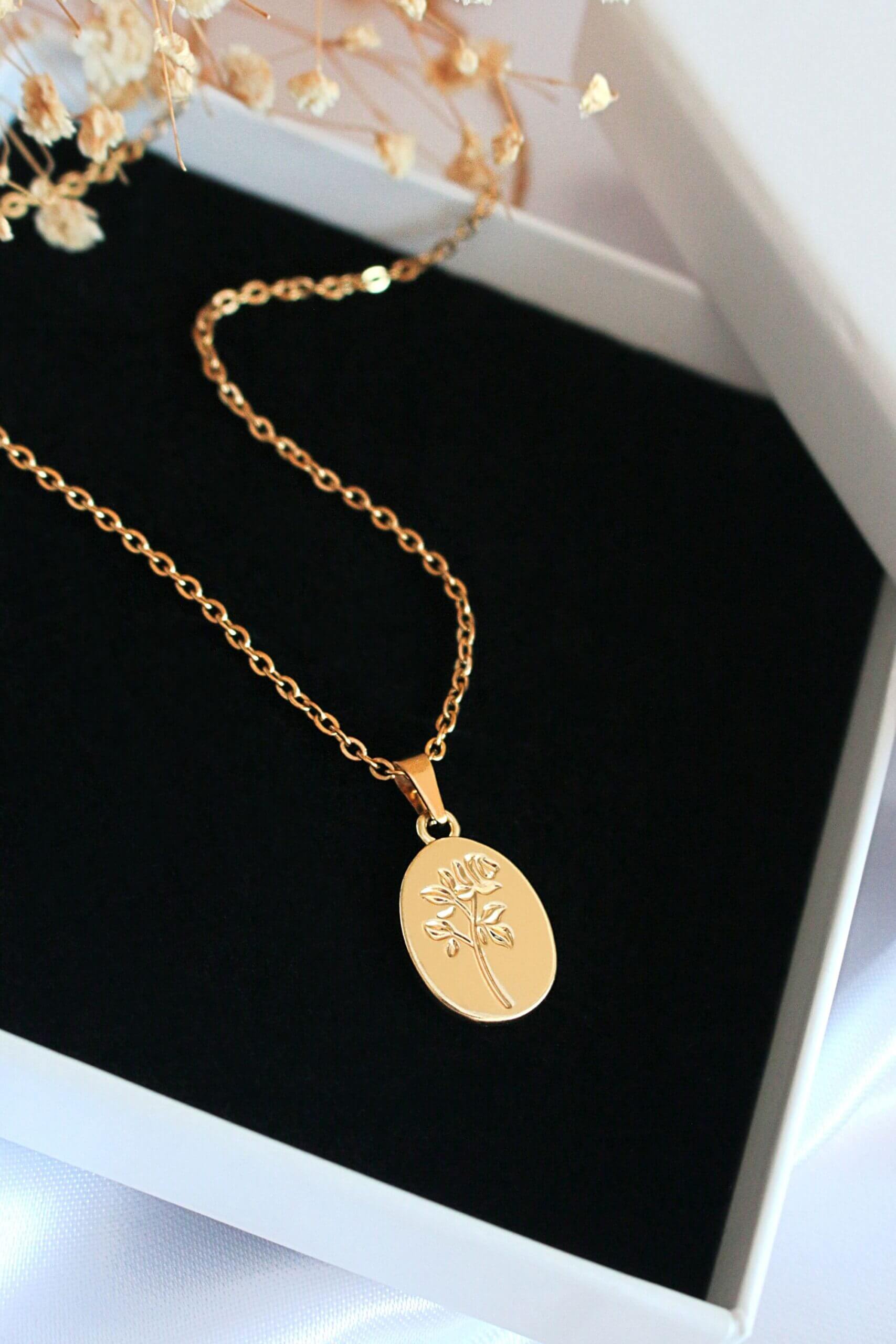 Bouquet de Roses 24K Necklace