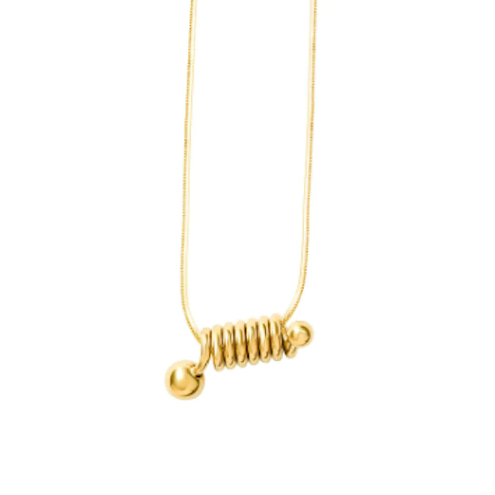 Blossom Coil Mini Pendant Necklace