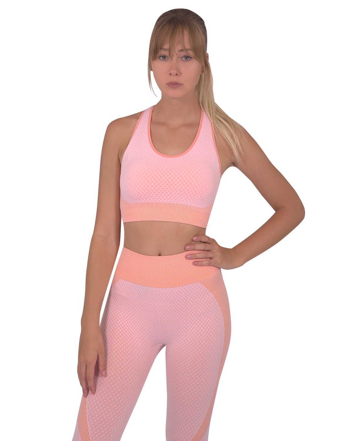 Trois Seamless Pink Active Set